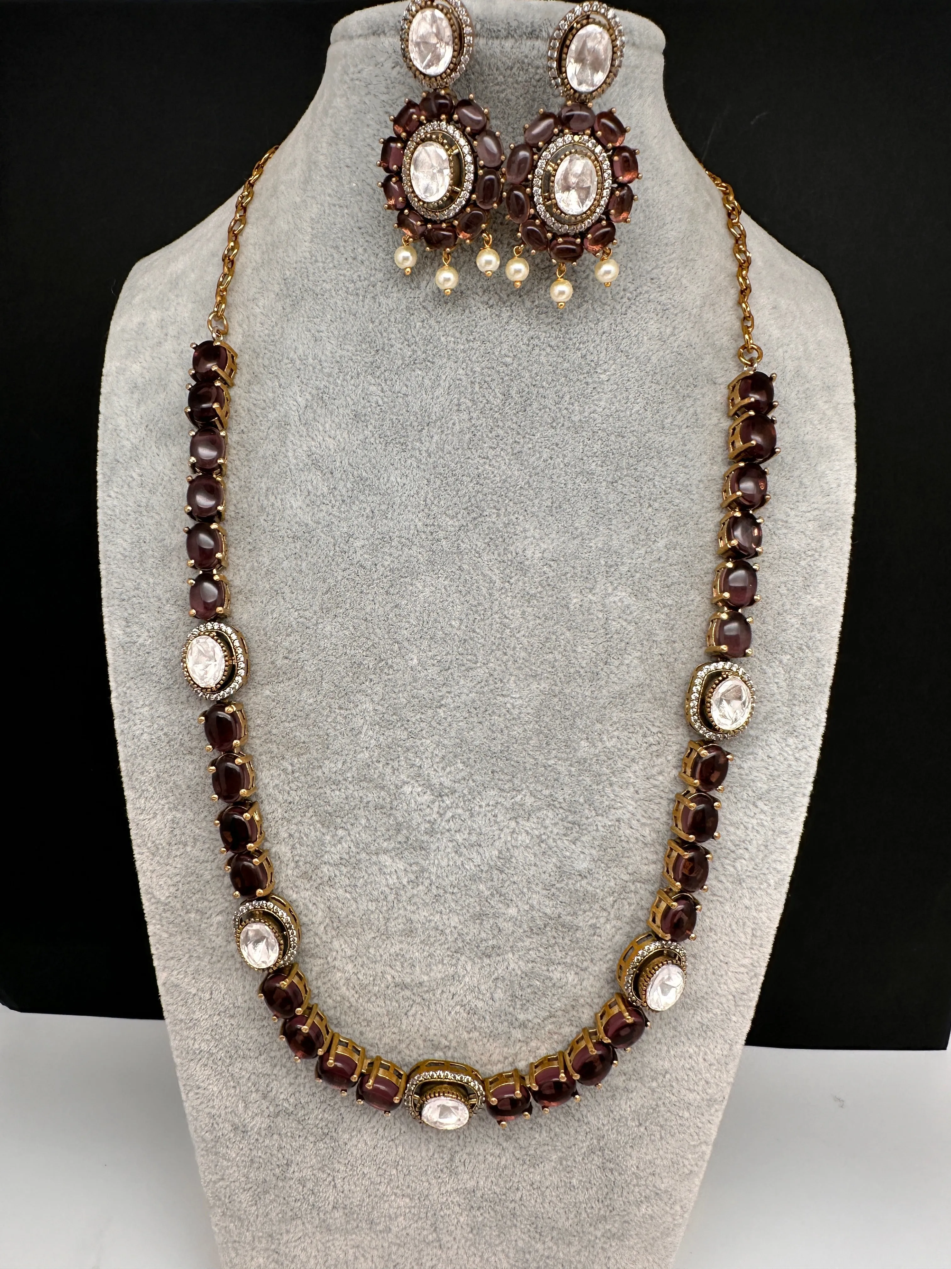 Moissanite Monalisa Color Stone Short Necklace