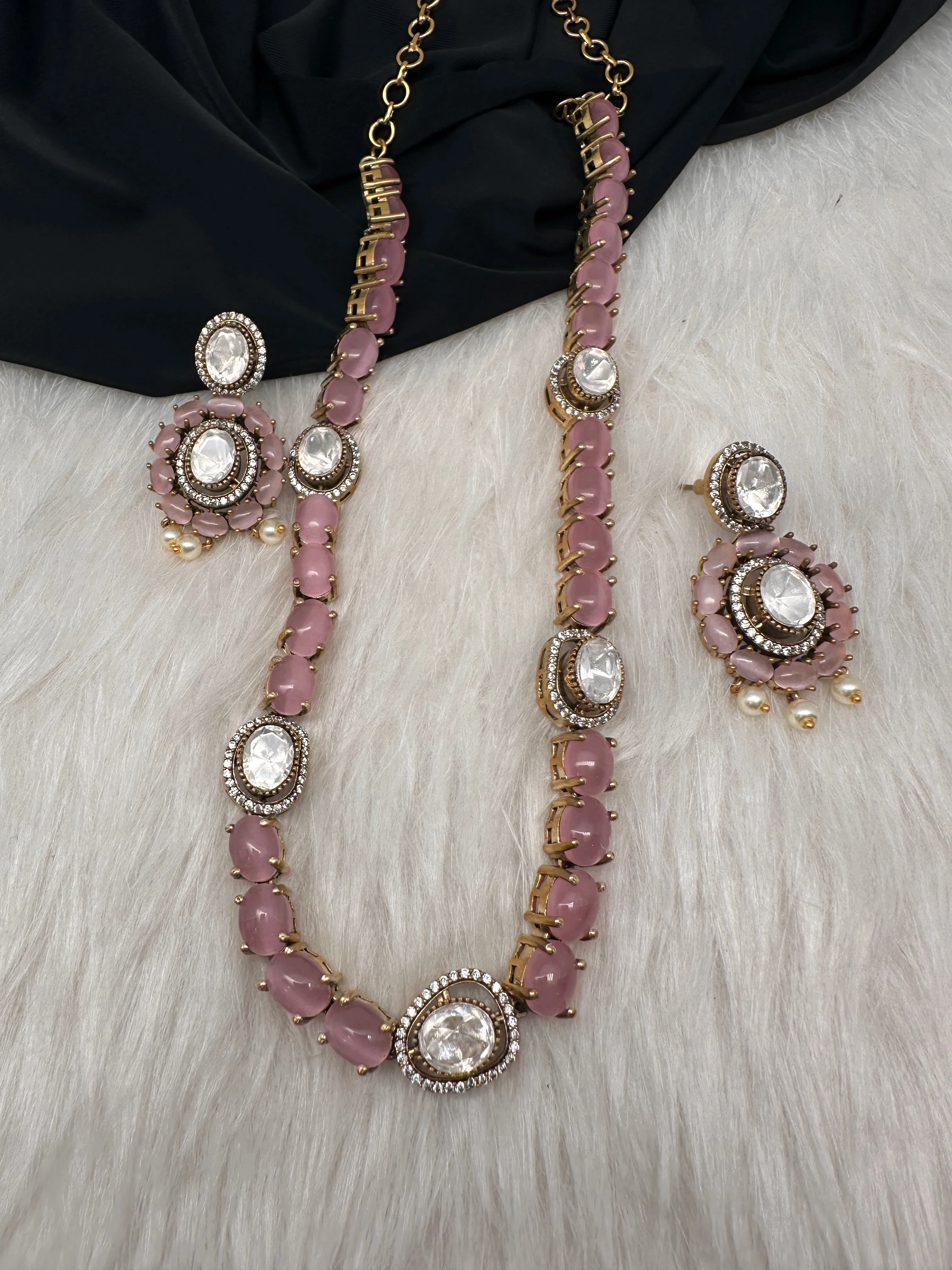 Moissanite Monalisa Color Stone Short Necklace