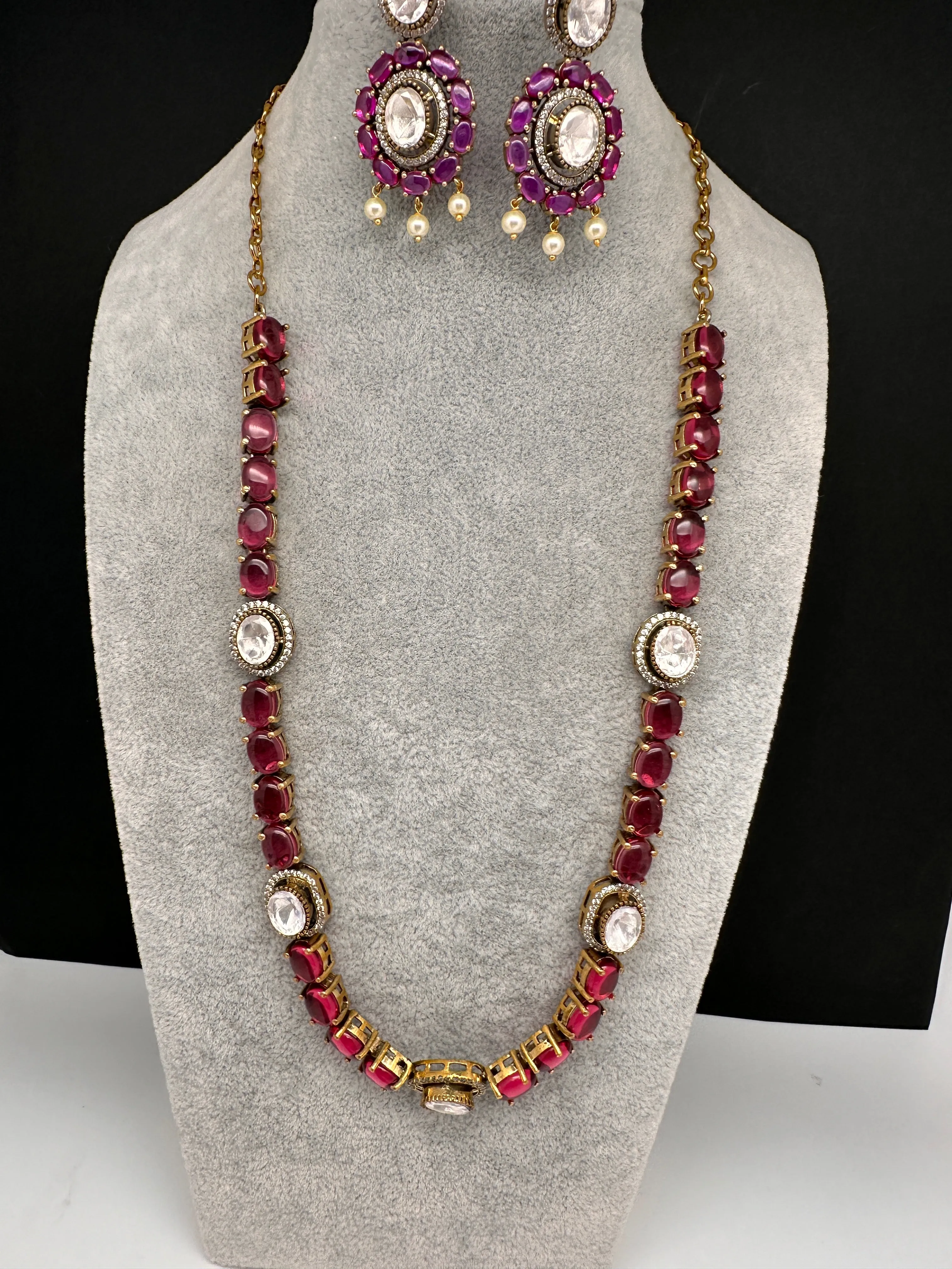 Moissanite Monalisa Color Stone Short Necklace