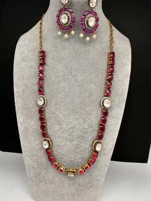 Moissanite Monalisa Color Stone Short Necklace