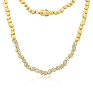 Multi Shape Diamond Pavé Necklace (1.15 ct.) in 14K Gold