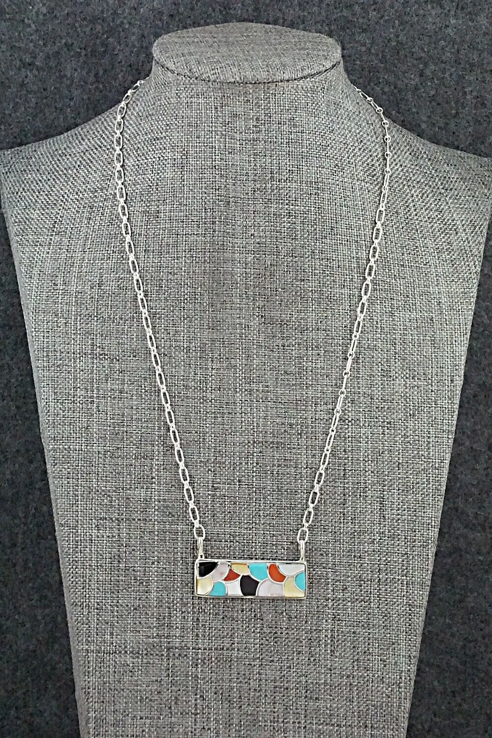 Multi-Stone & Sterling Silver Necklace - Orena Leekya