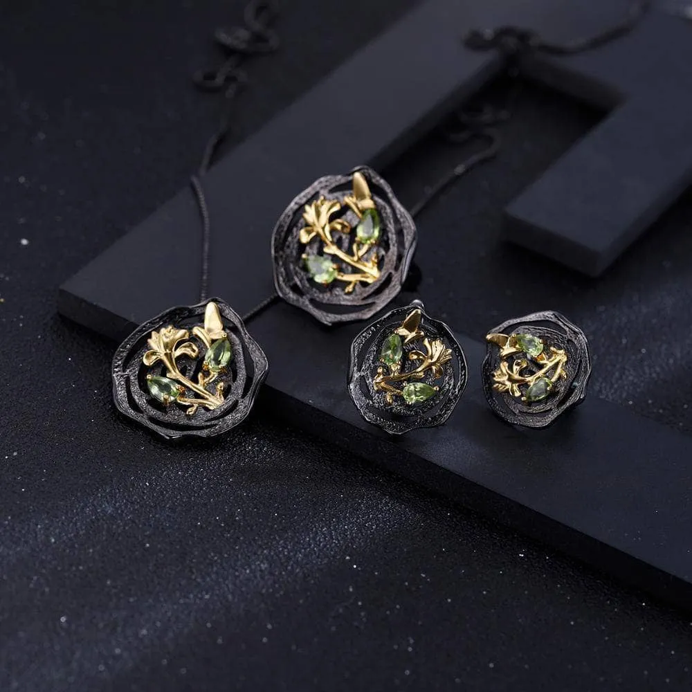 Natural Peridot Earrings
