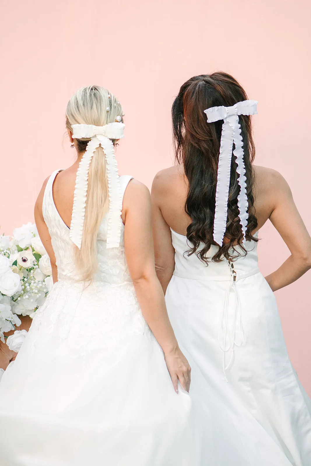 Nikki Bow Barrette - Ivory