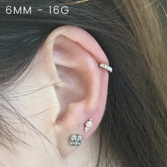 Opal Eternity Earring by Maria Tash in 14K Gold