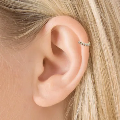 Opal Eternity Earring by Maria Tash in 14K Gold
