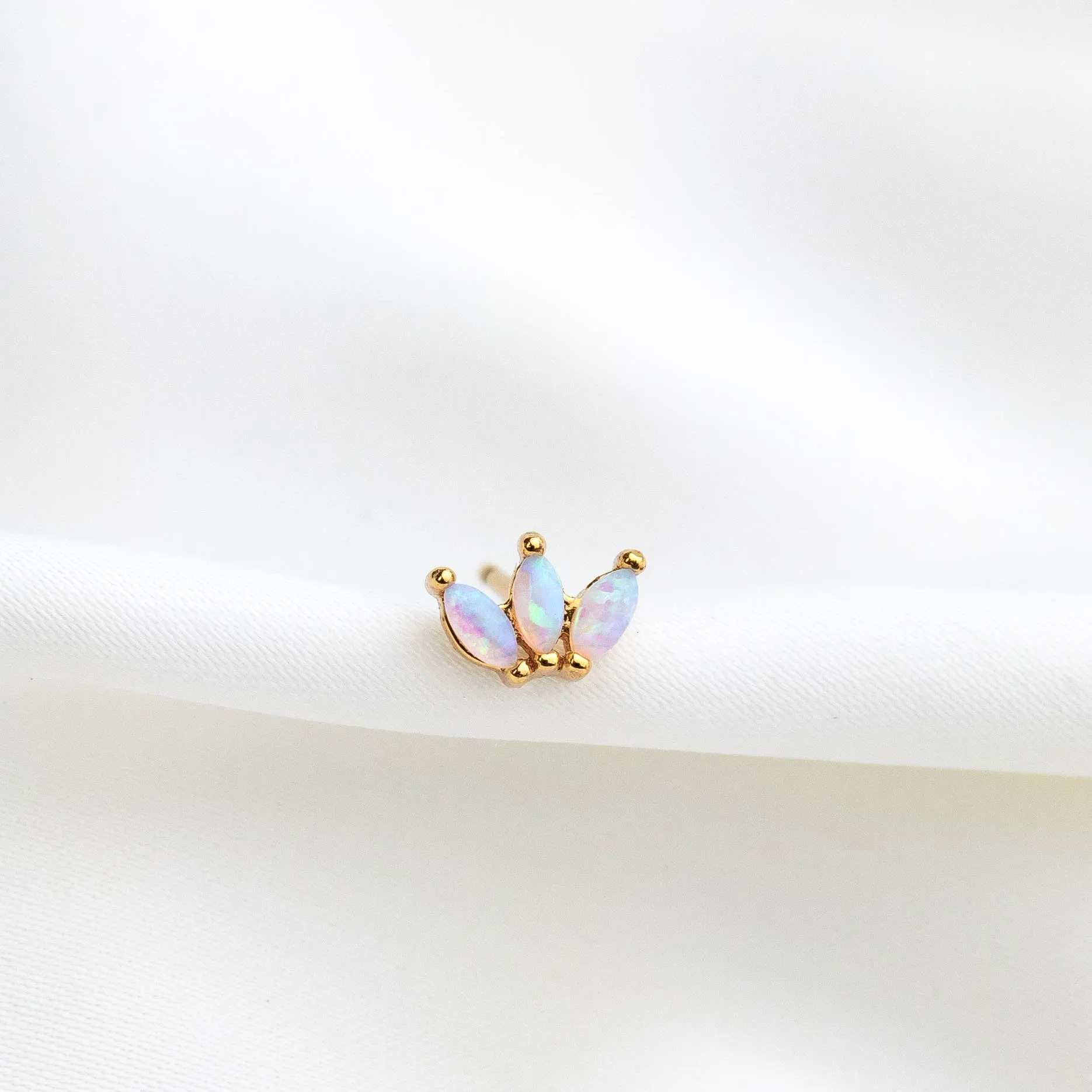 Opal Petal Stud