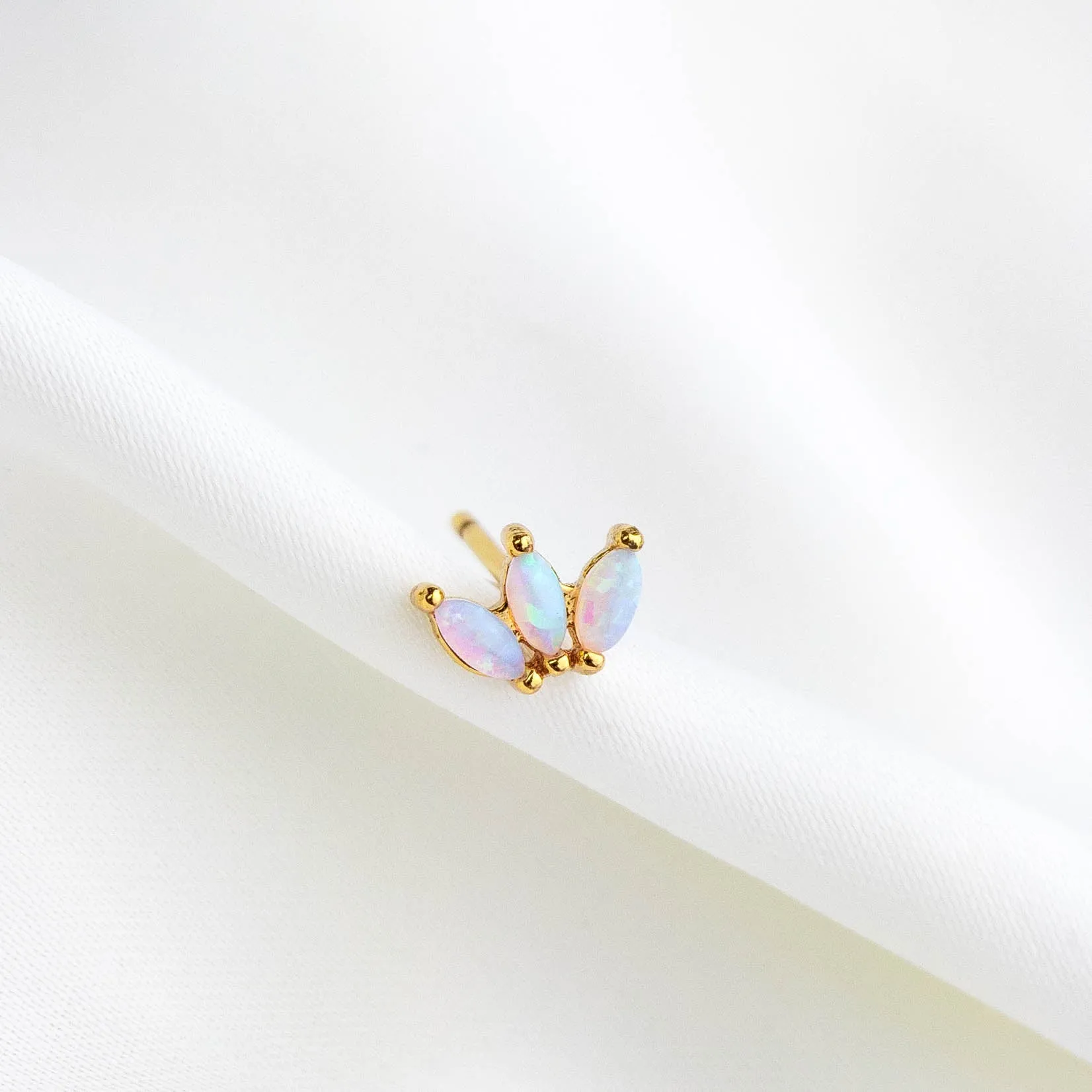 Opal Petal Stud