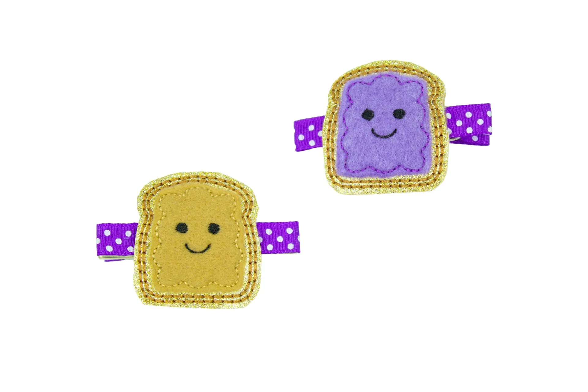 Peanut Butter & Jelly Barrette Set I The Enchanted Magnolia