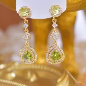 Peridot Drop Earrings