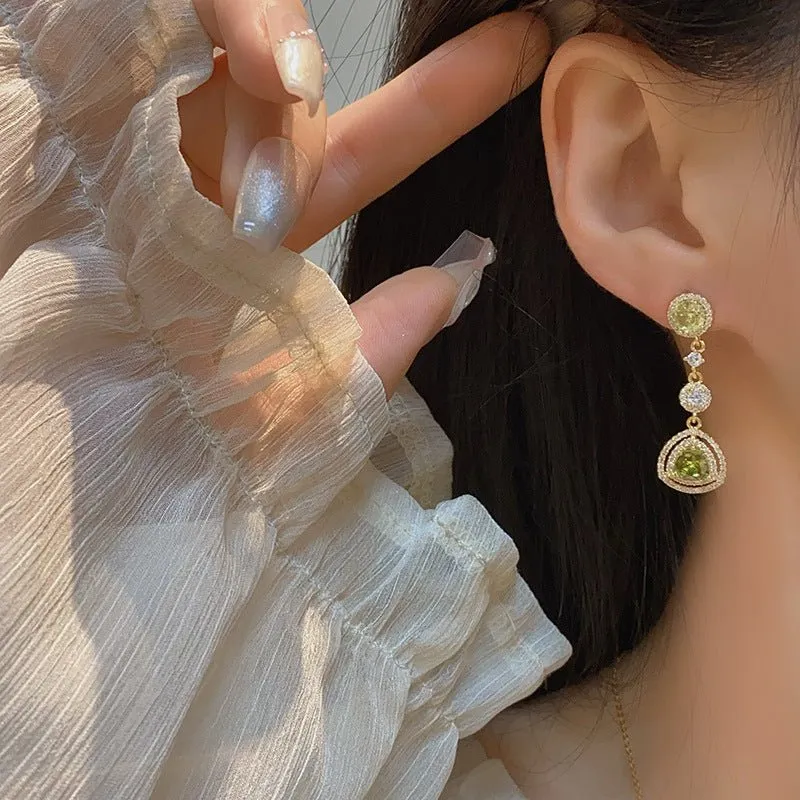 Peridot Drop Earrings