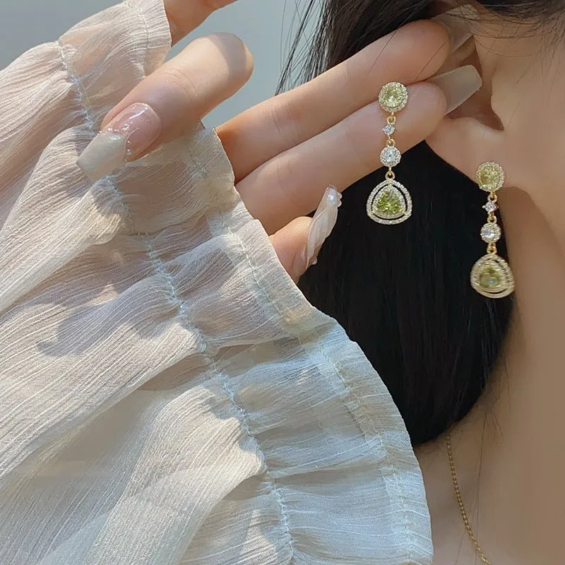 Peridot Drop Earrings