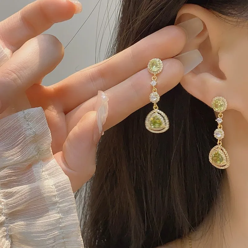 Peridot Drop Earrings