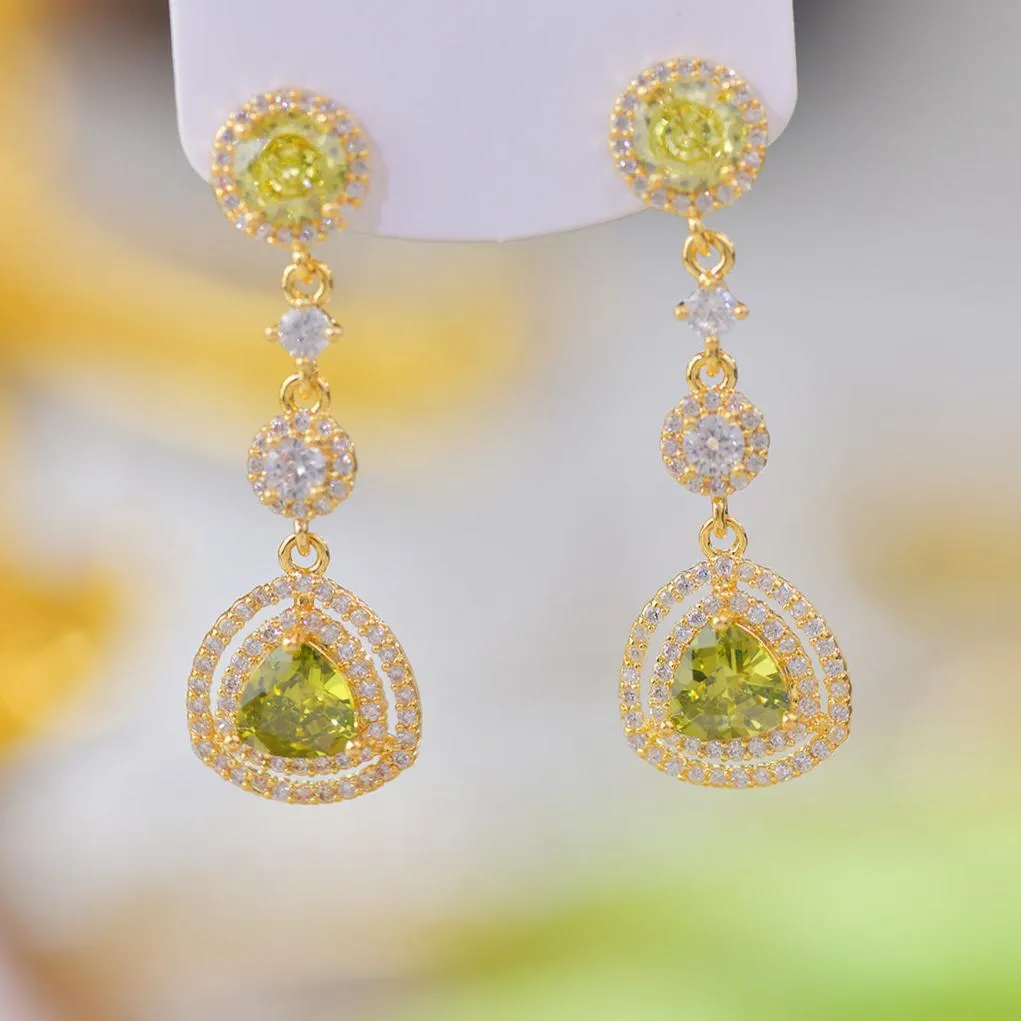 Peridot Drop Earrings