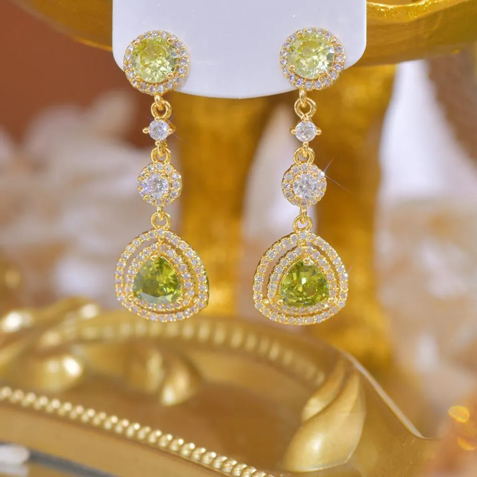 Peridot Drop Earrings