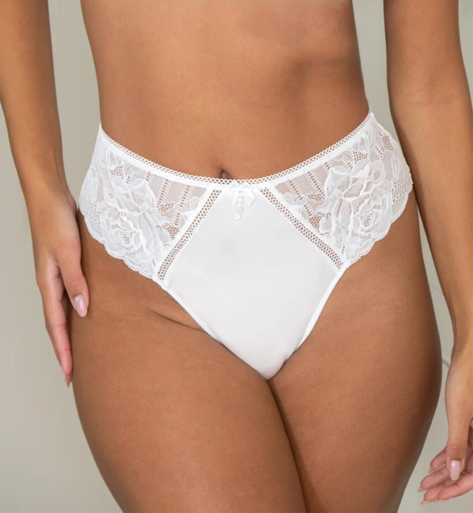 Pour Moi Ooo La La High Waist Brazilian Brief (28603) - White