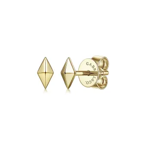 Pyramid Kite Shape Stud Earrings