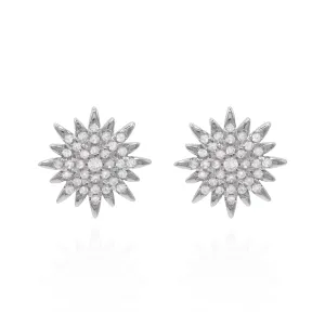 Rhea Starburst Stud Earrings | 925 Sterling Silver