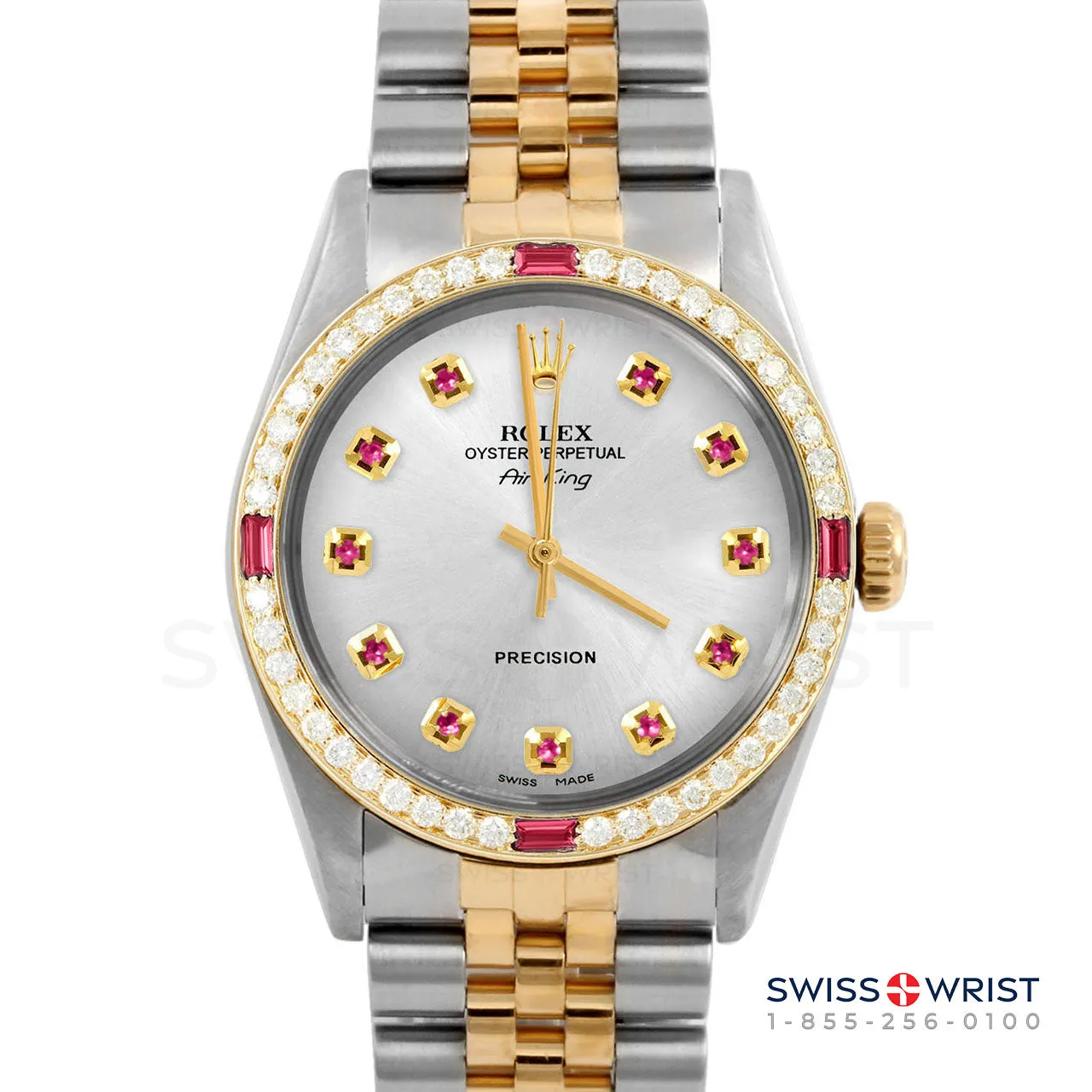 Rolex Air King 34mm | 5500-TT-SLV-RBY-AM-4RBY-JBL