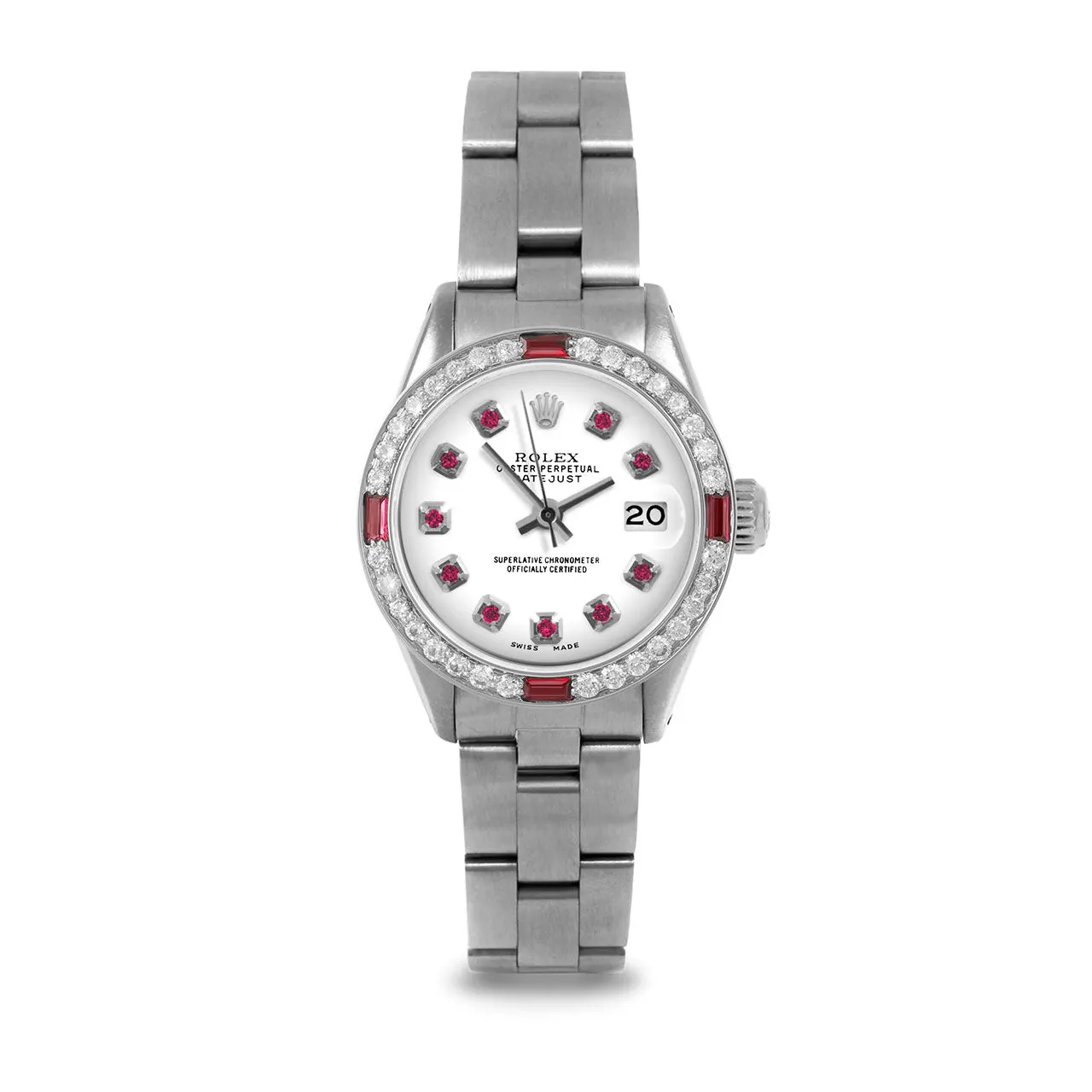 Rolex Datejust 26mm | 6917-SS-WHT-RBY-AM-4RBY-OYS