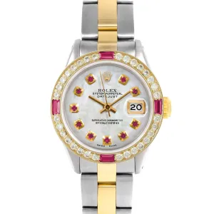 Rolex Datejust 26mm | 6917-TT-WMOP-RBY-AM-4RBY-OYS