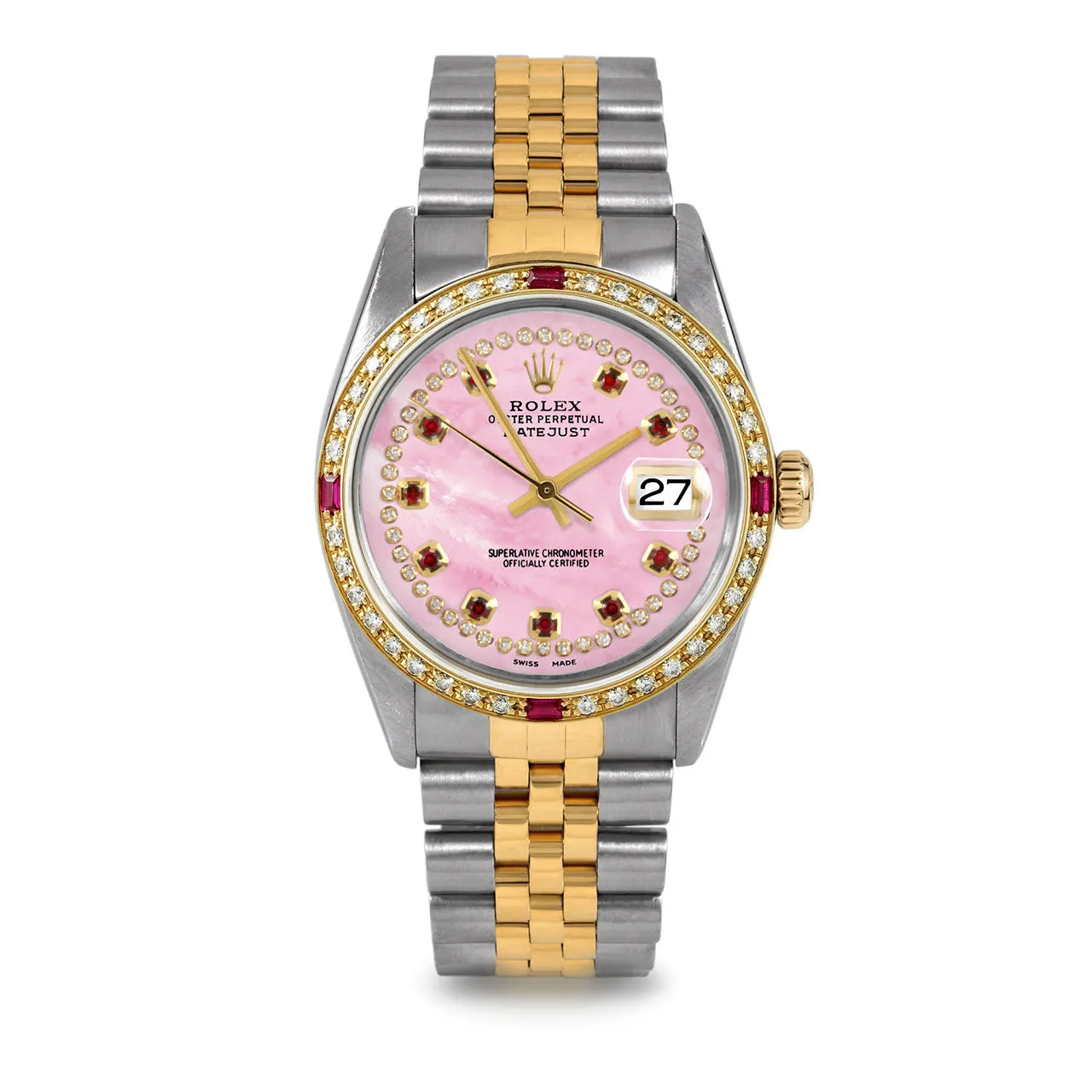 Rolex Datejust 36mm | 16013-PMOP-STRR-4RBY-JBL