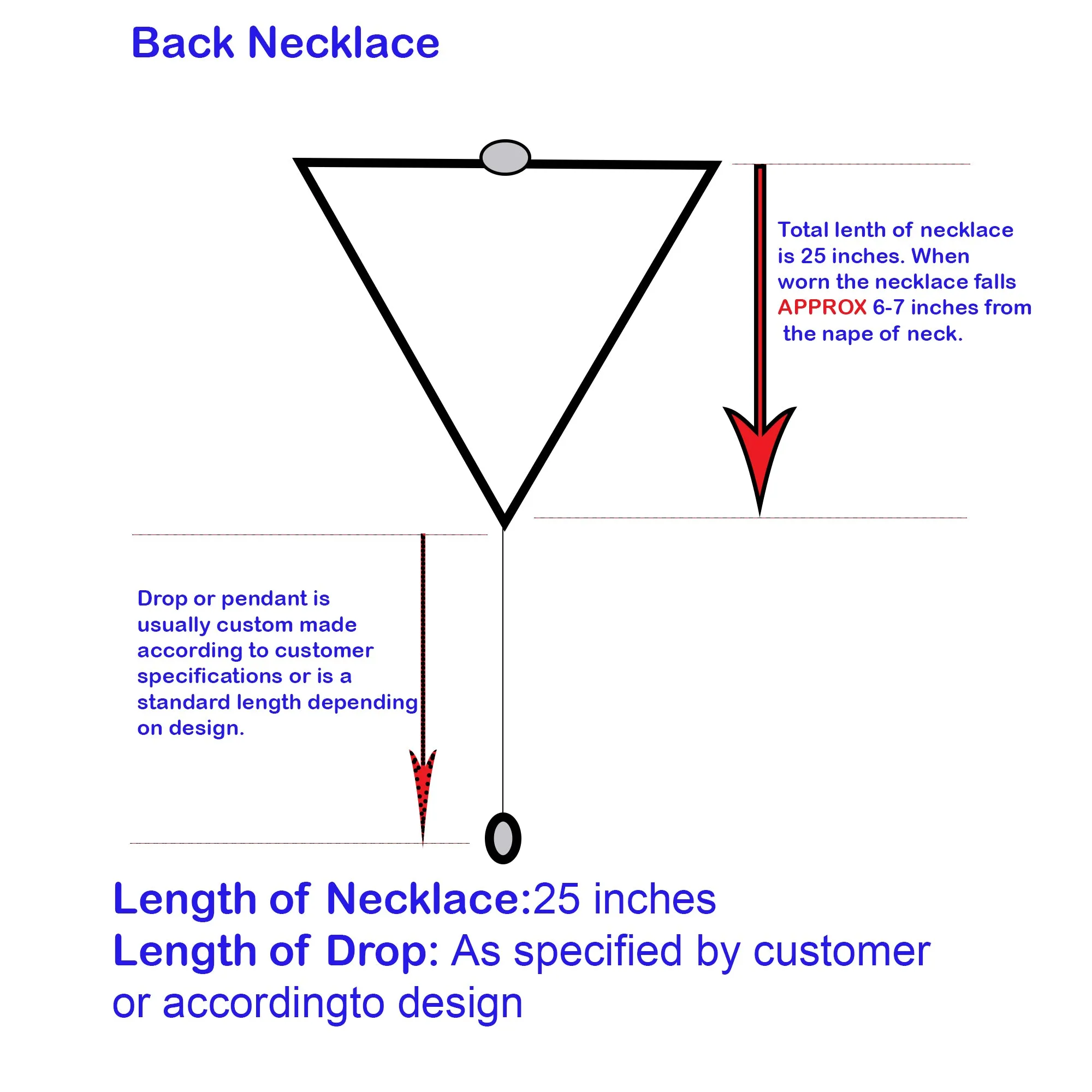 Rose gold bridal back necklace for low back wedding dress