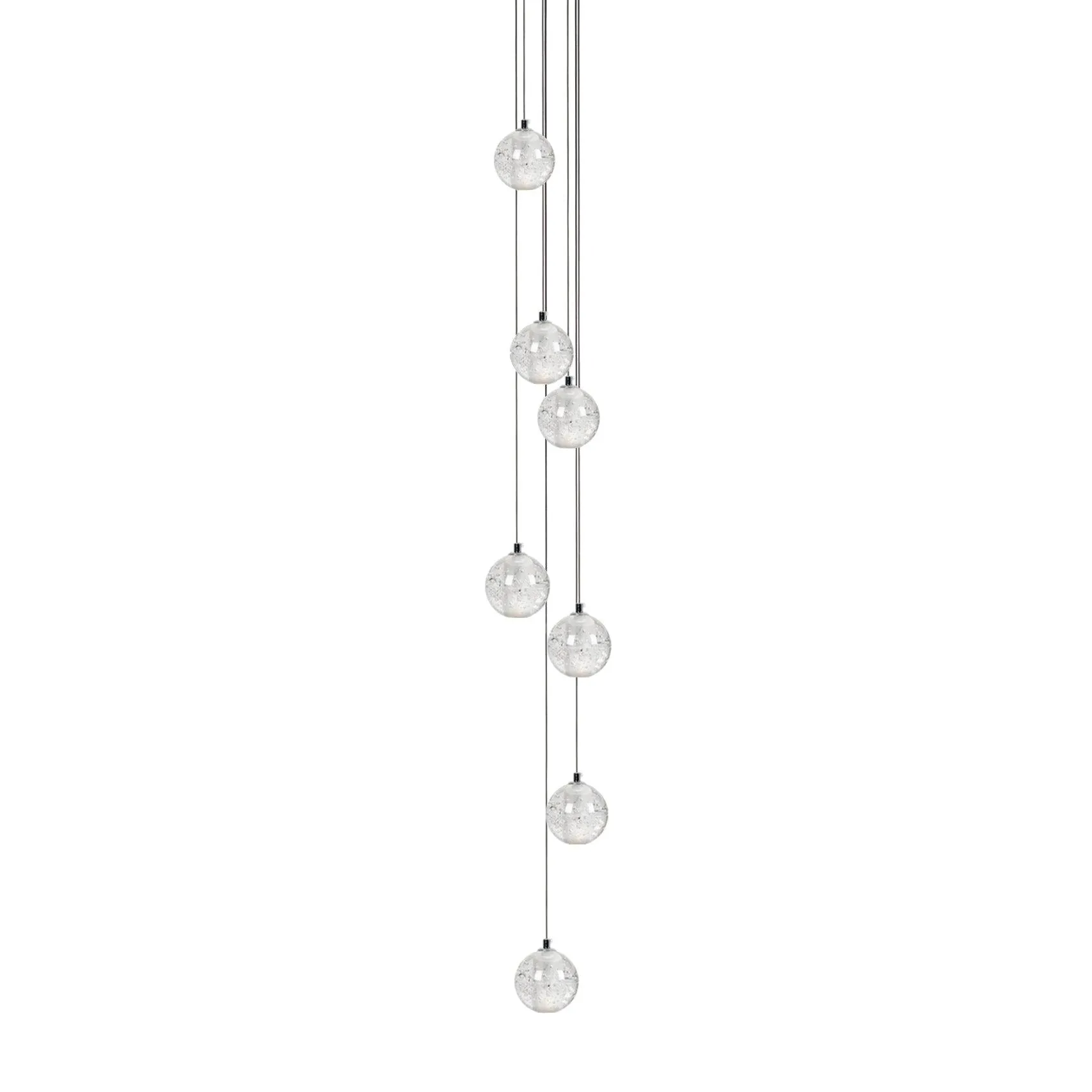Round K9 Crystal Chandelier