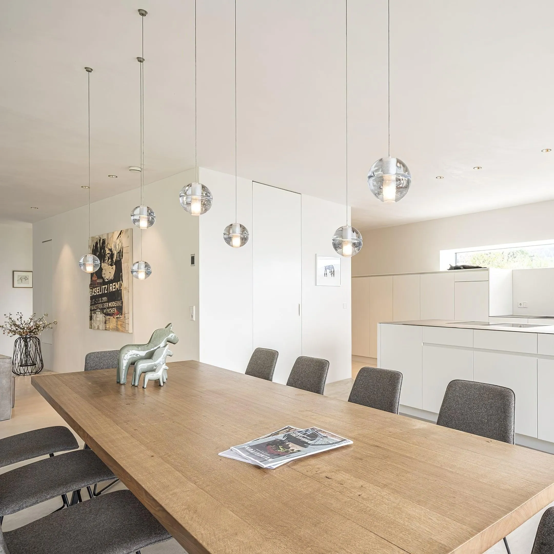 Round K9 Crystal Chandelier
