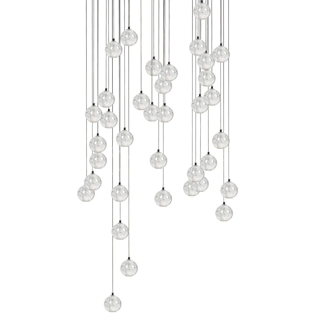 Round K9 Crystal Chandelier