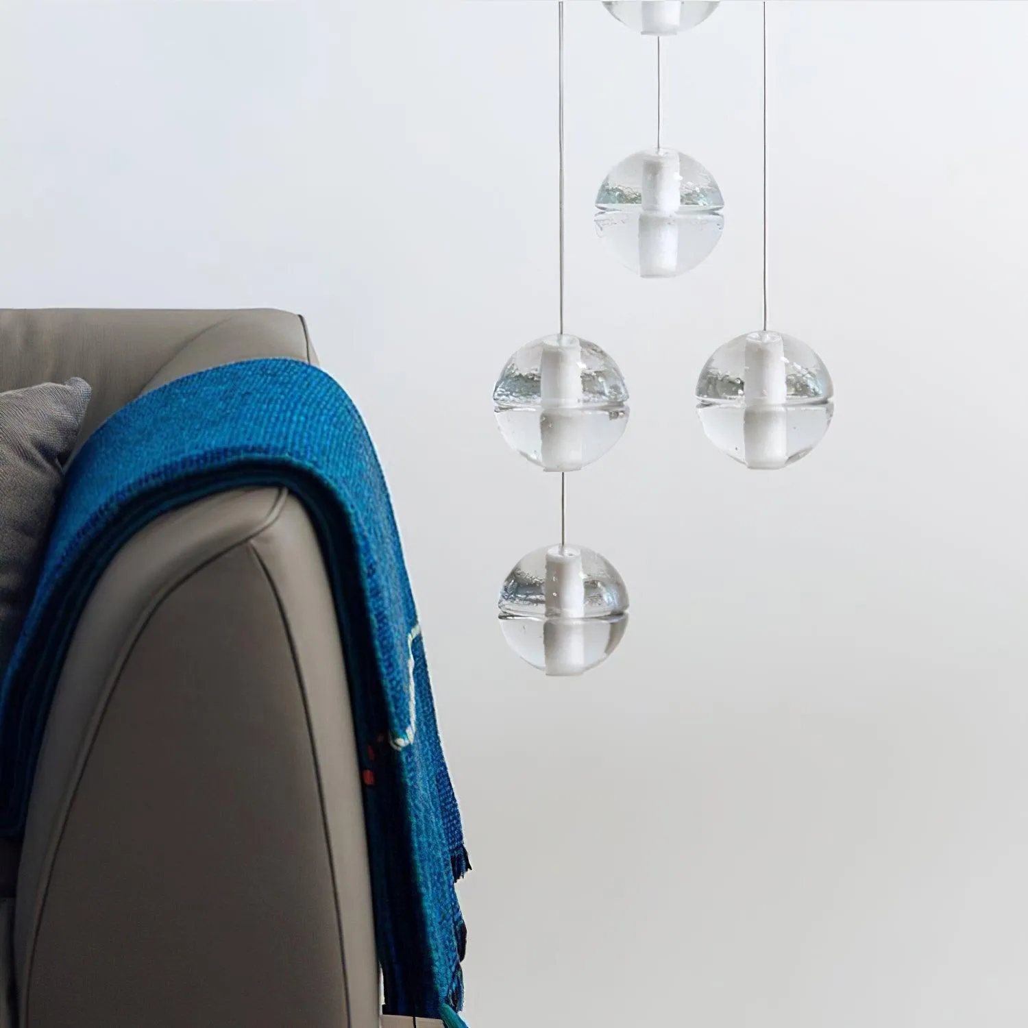Round K9 Crystal Chandelier
