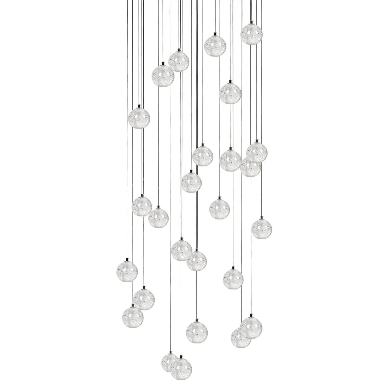 Round K9 Crystal Chandelier