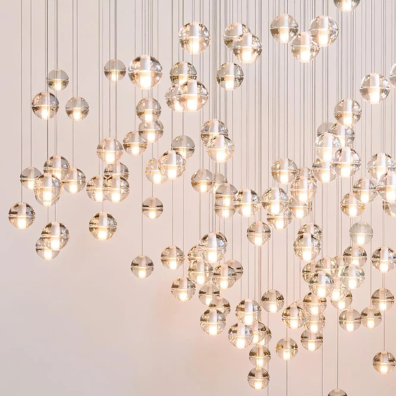 Round K9 Crystal Chandelier