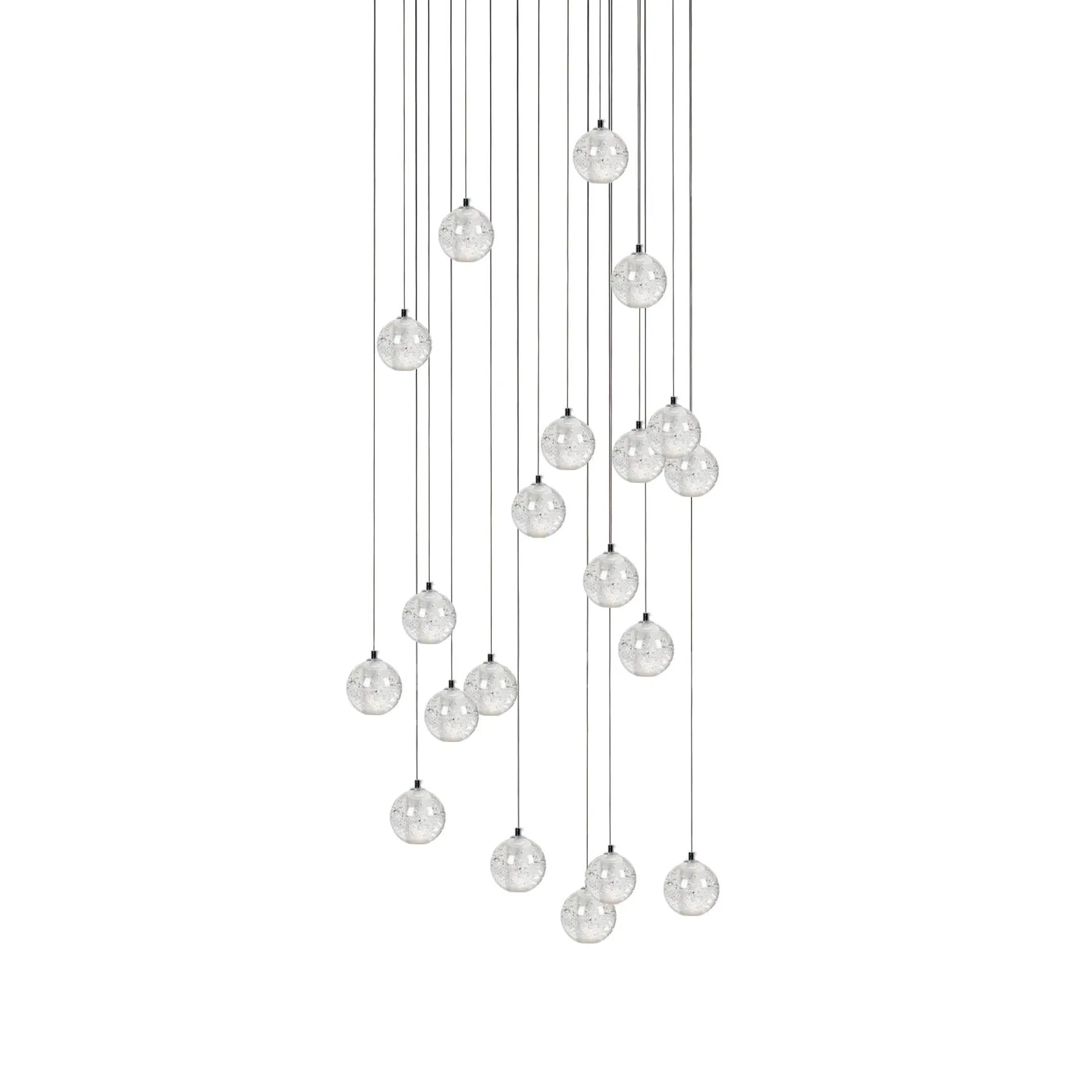 Round K9 Crystal Chandelier