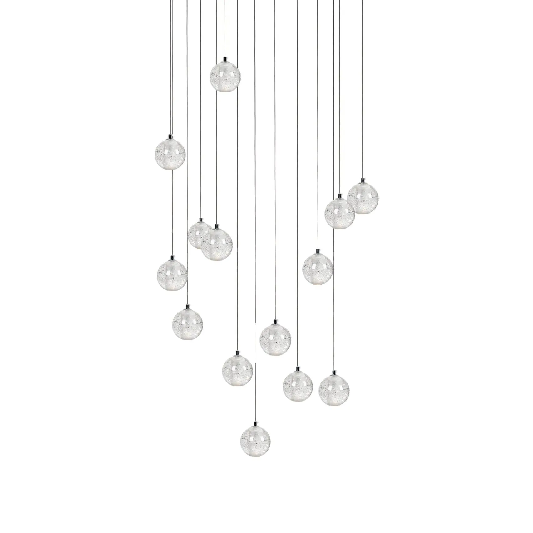 Round K9 Crystal Chandelier