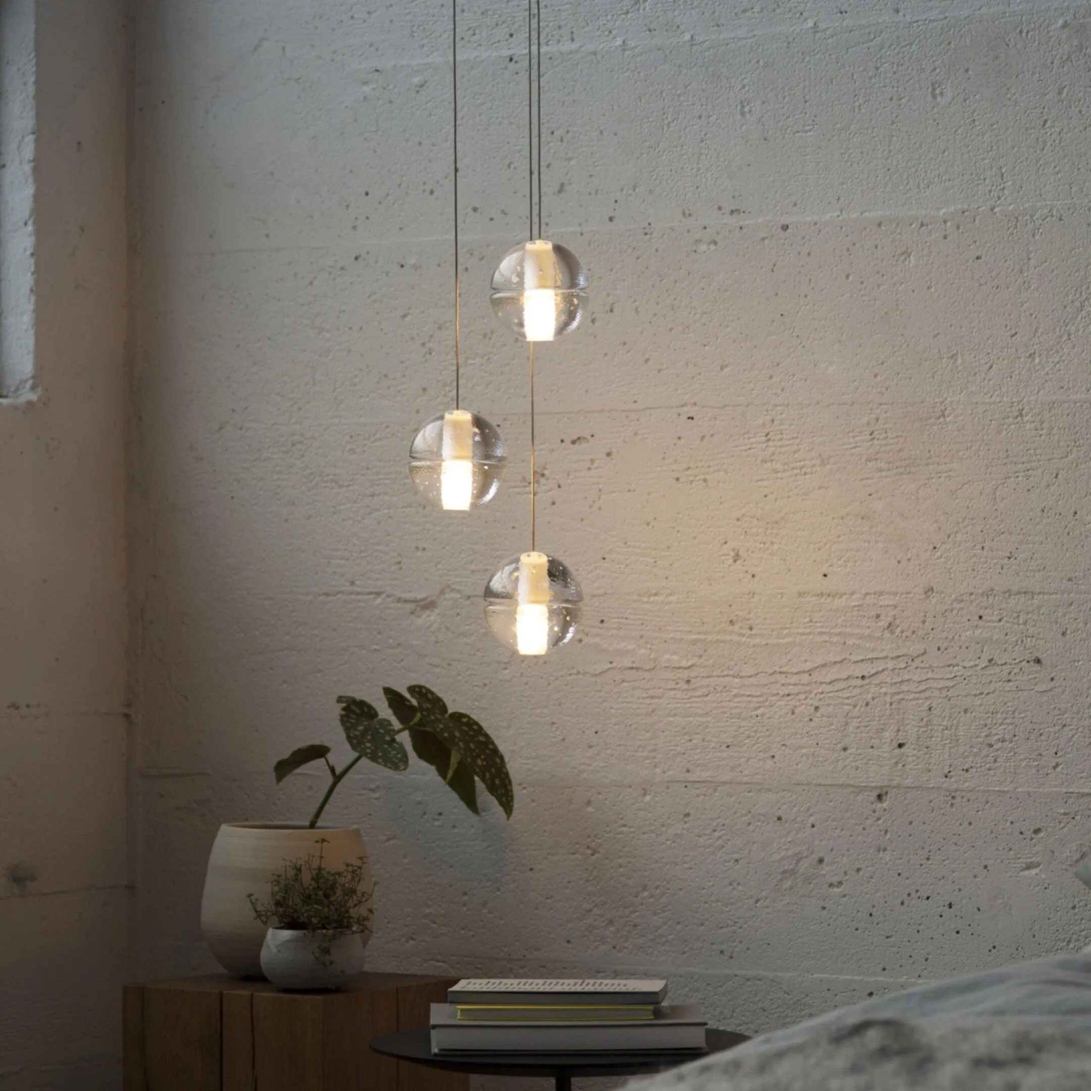 Round K9 Crystal Chandelier
