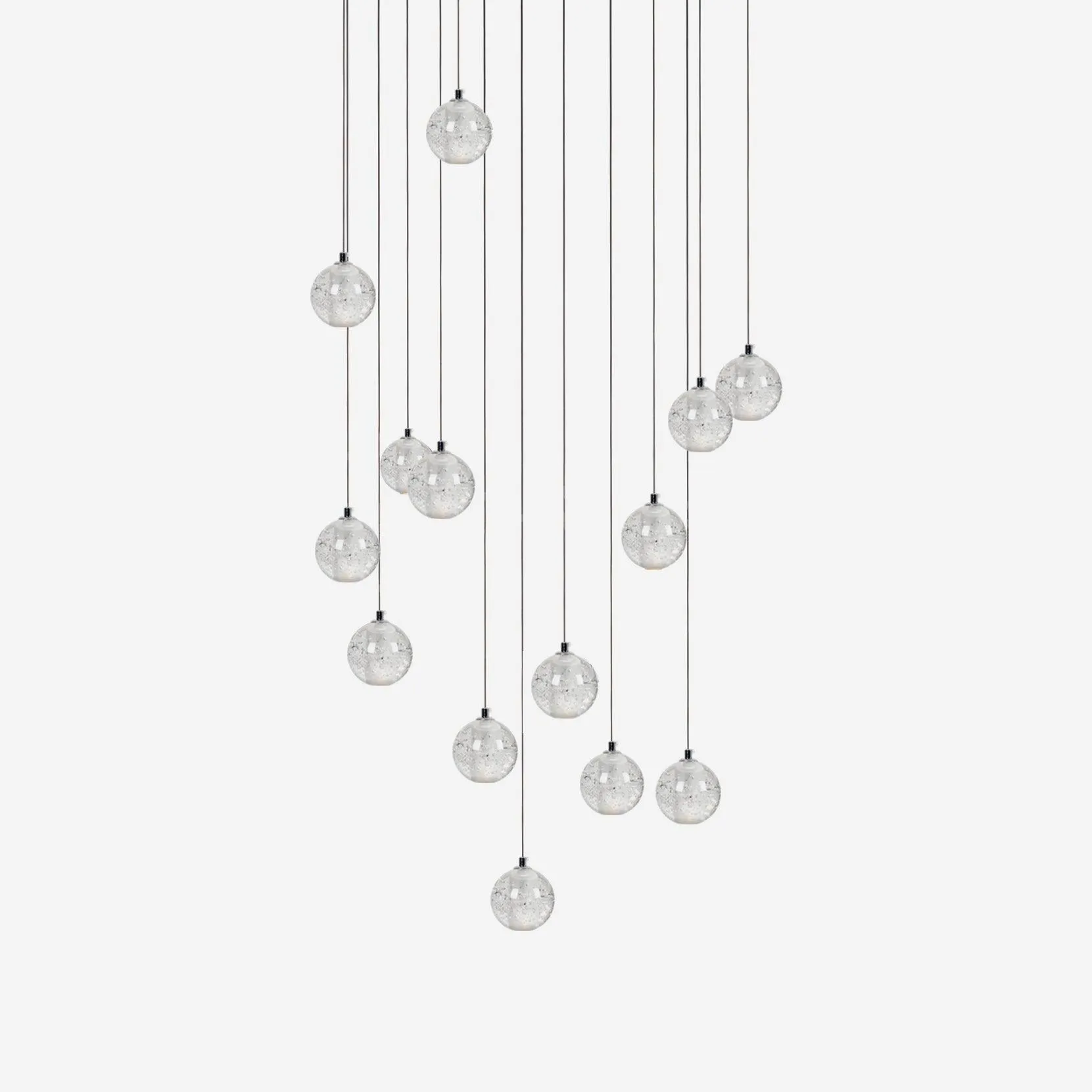 Round K9 Crystal Chandelier