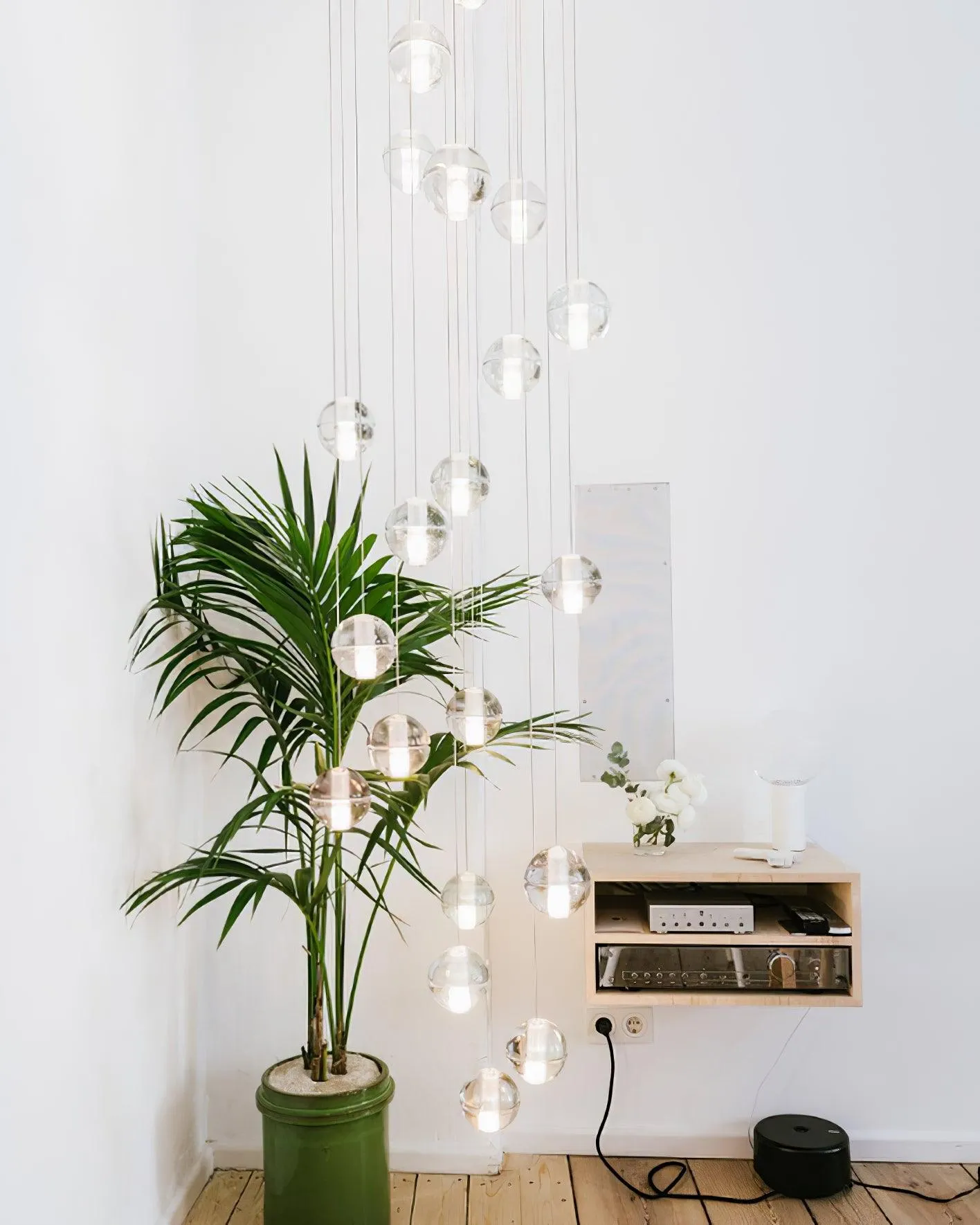 Round K9 Crystal Chandelier