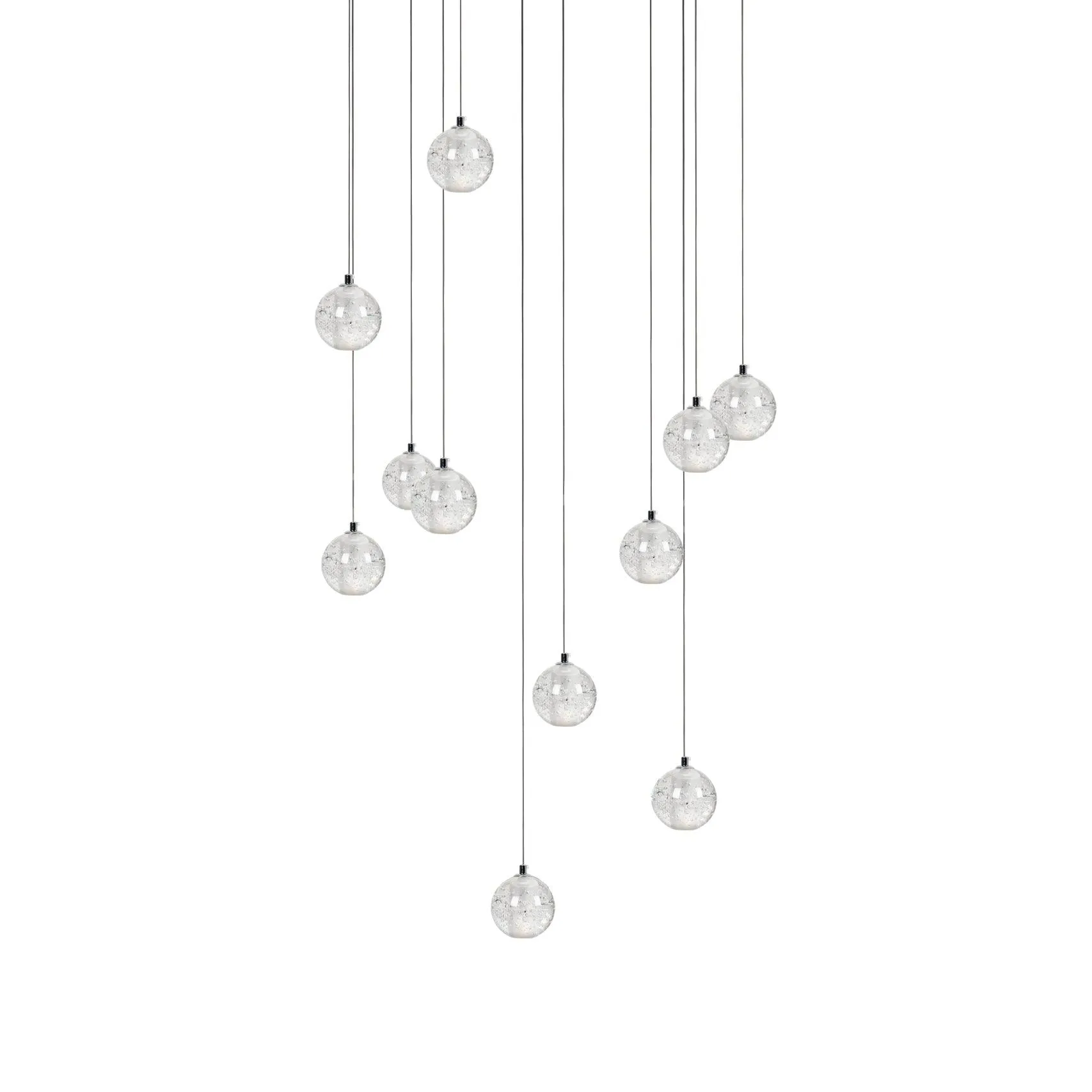 Round K9 Crystal Chandelier
