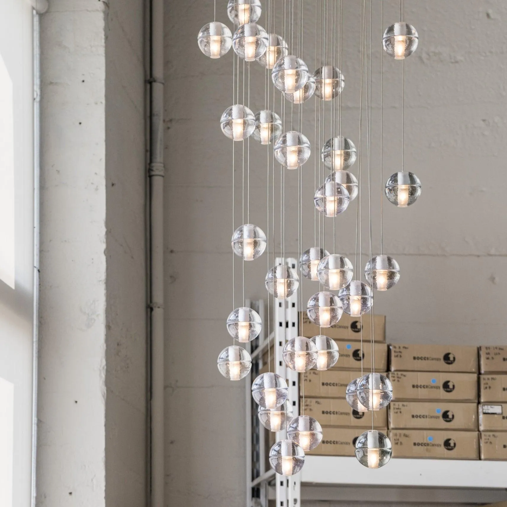 Round K9 Crystal Chandelier