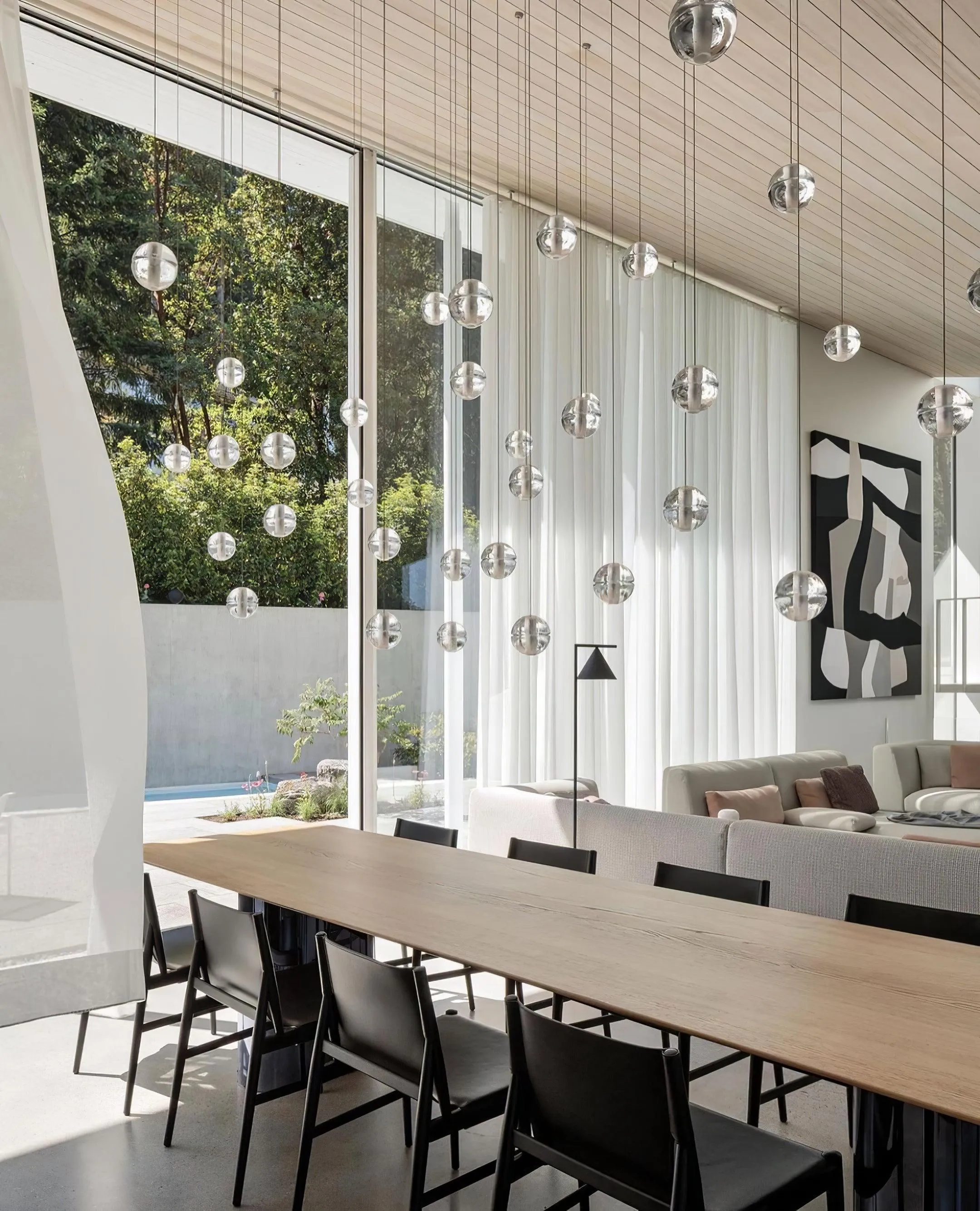 Round K9 Crystal Chandelier