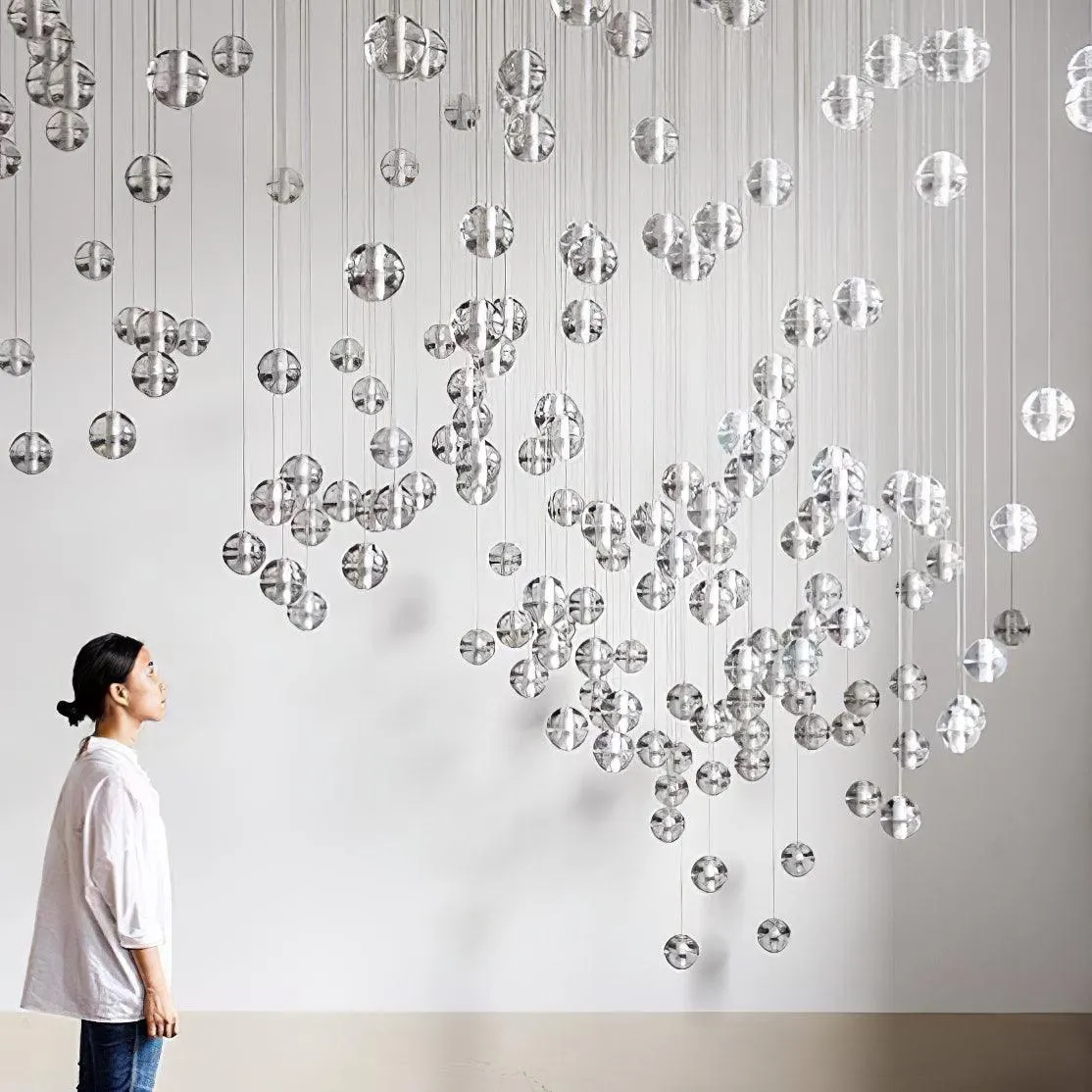 Round K9 Crystal Chandelier
