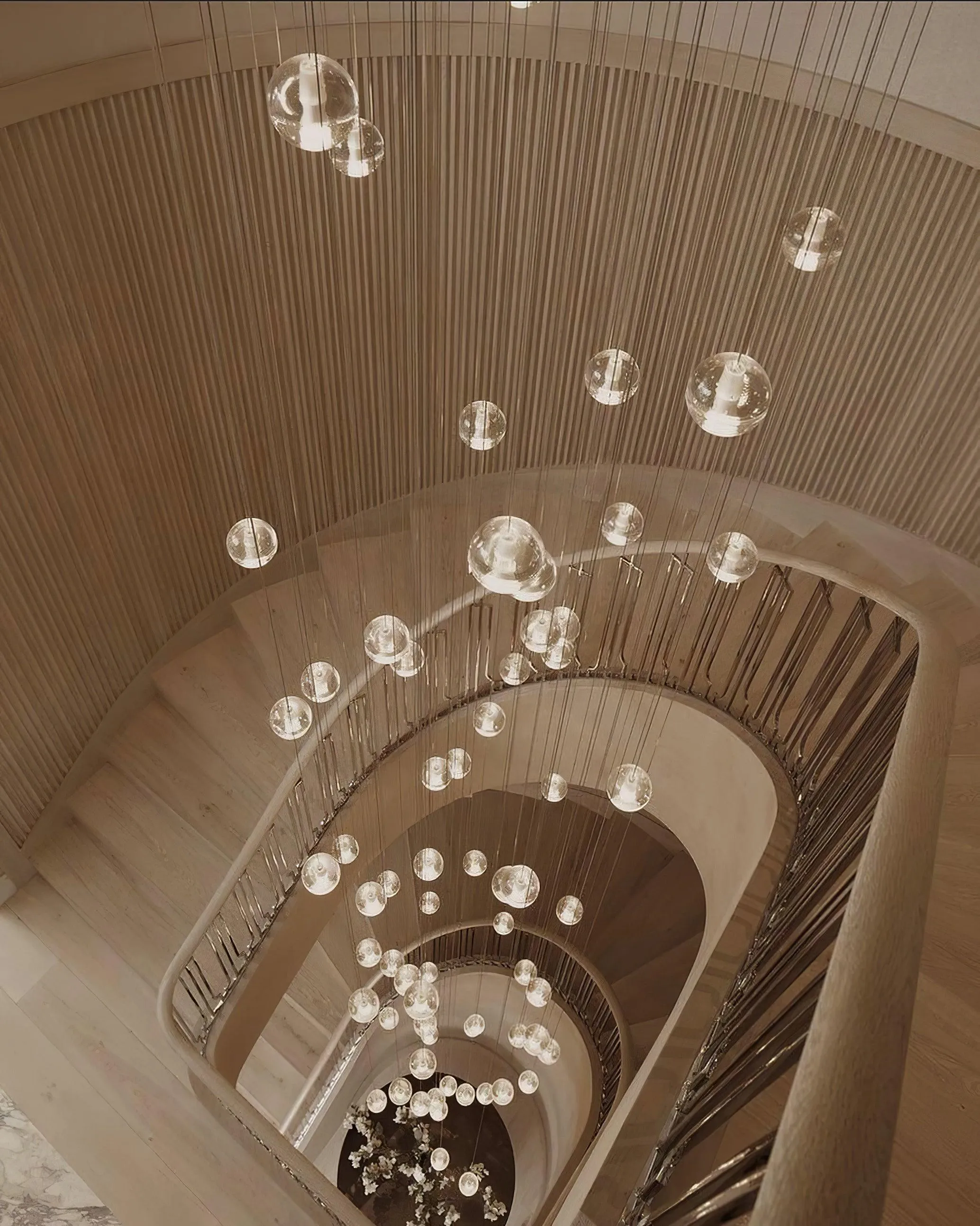 Round K9 Crystal Chandelier