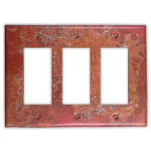Sierra Copper - 3 Rocker Wallplate