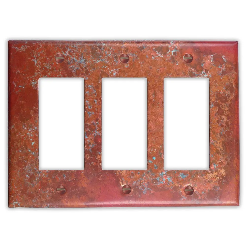 Sierra Copper - 3 Rocker Wallplate
