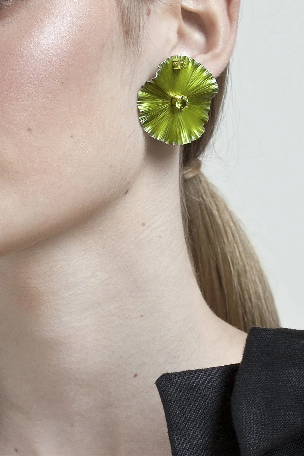 Small Peridot Mother Nature Earrings
