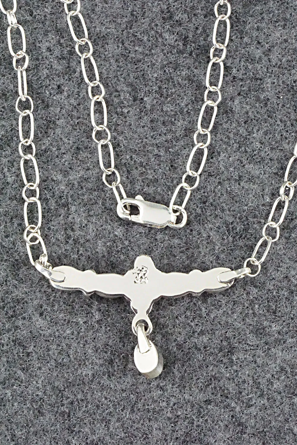 Sponge Coral & Sterling Silver Necklace - Loretta Smith