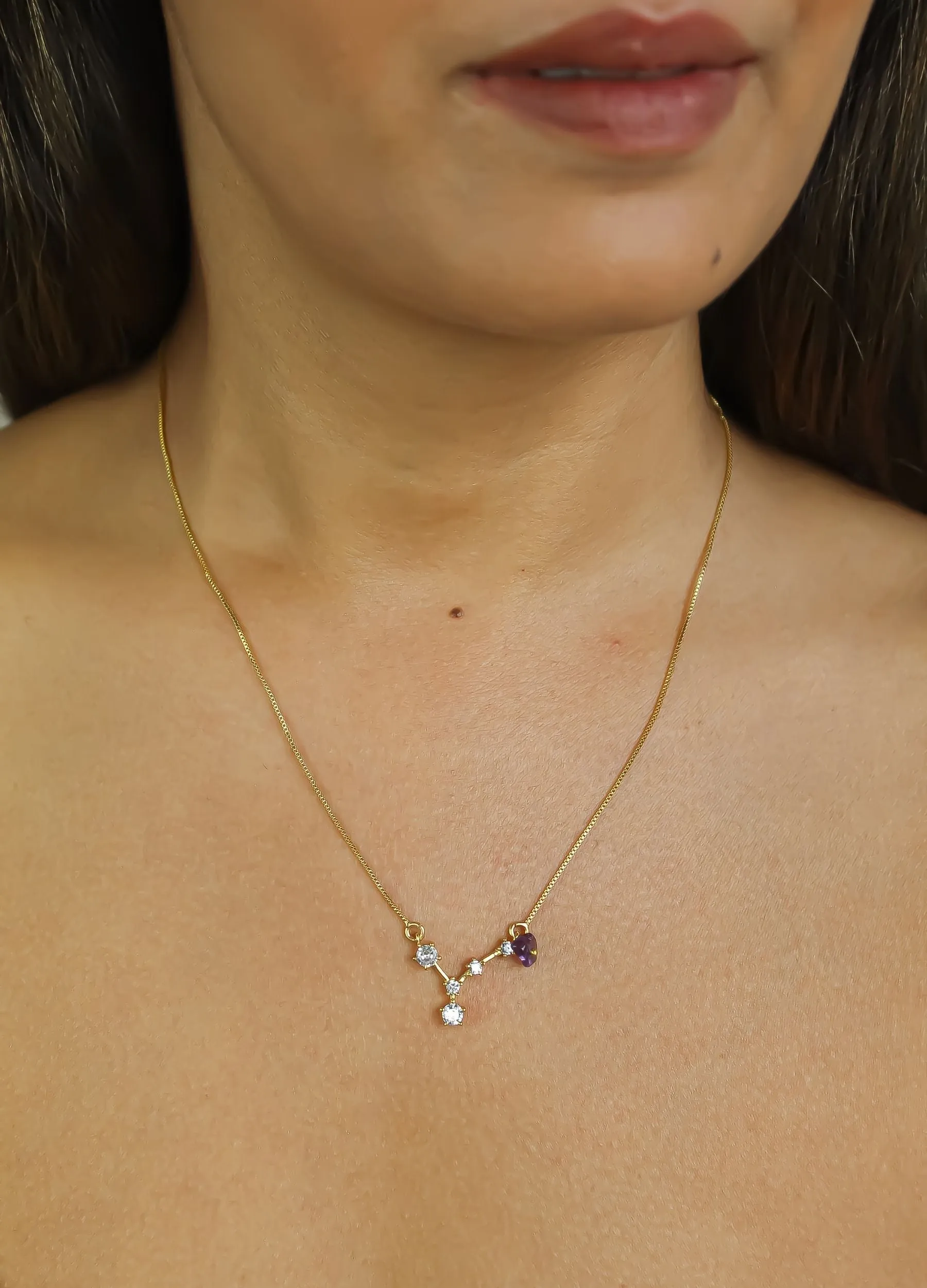 Star Pisces Zodiac Necklace