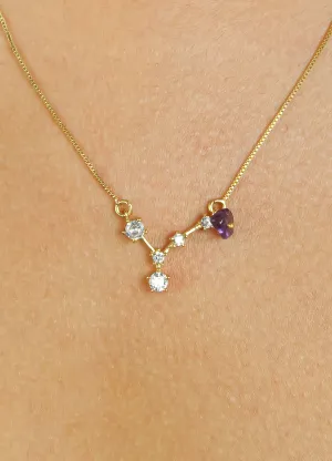 Star Pisces Zodiac Necklace