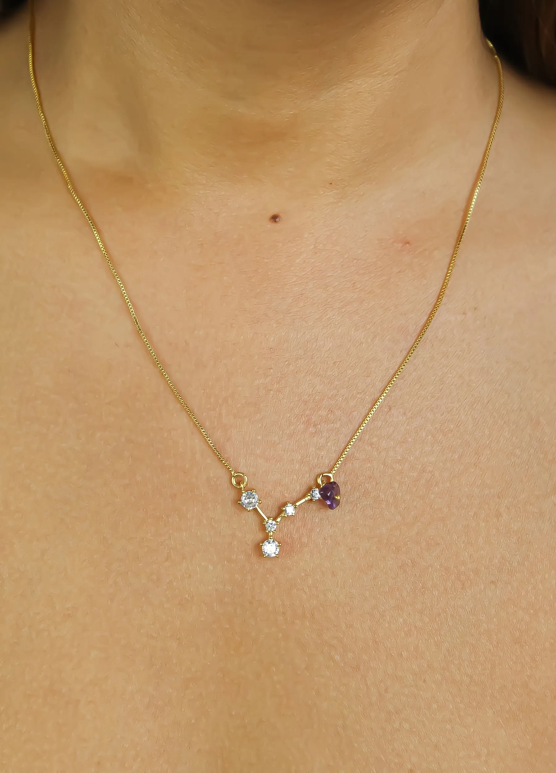 Star Pisces Zodiac Necklace